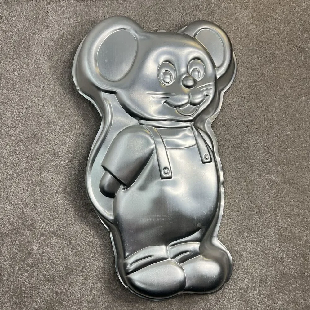 Vintage Wilton Cake Pan Lot Of 4 Big Bird Raggedy Ann Tom‎ Jerry Barney 70s